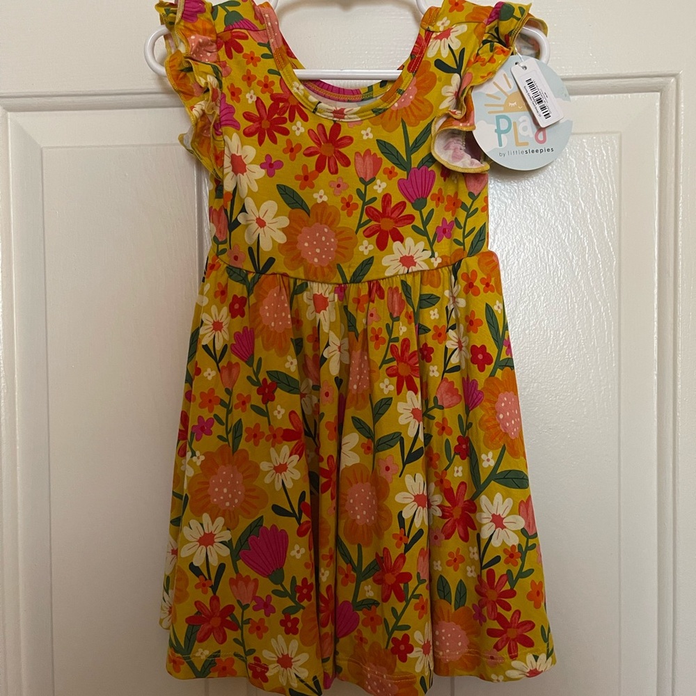 Little sleepies summer garden twirl dress